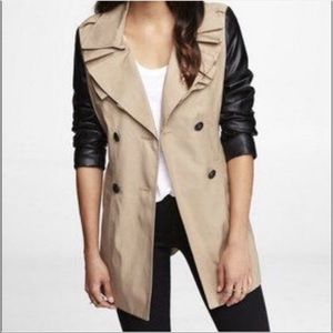 Express leather trench coat!